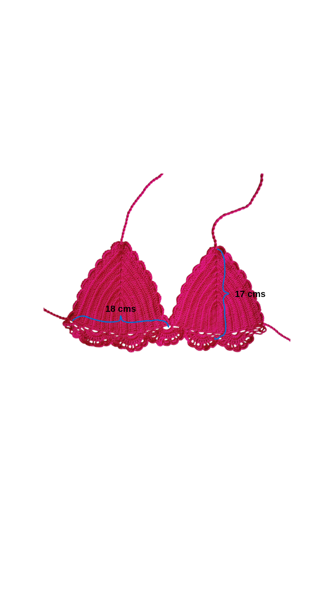 Bikini a Crochet color Fucsia