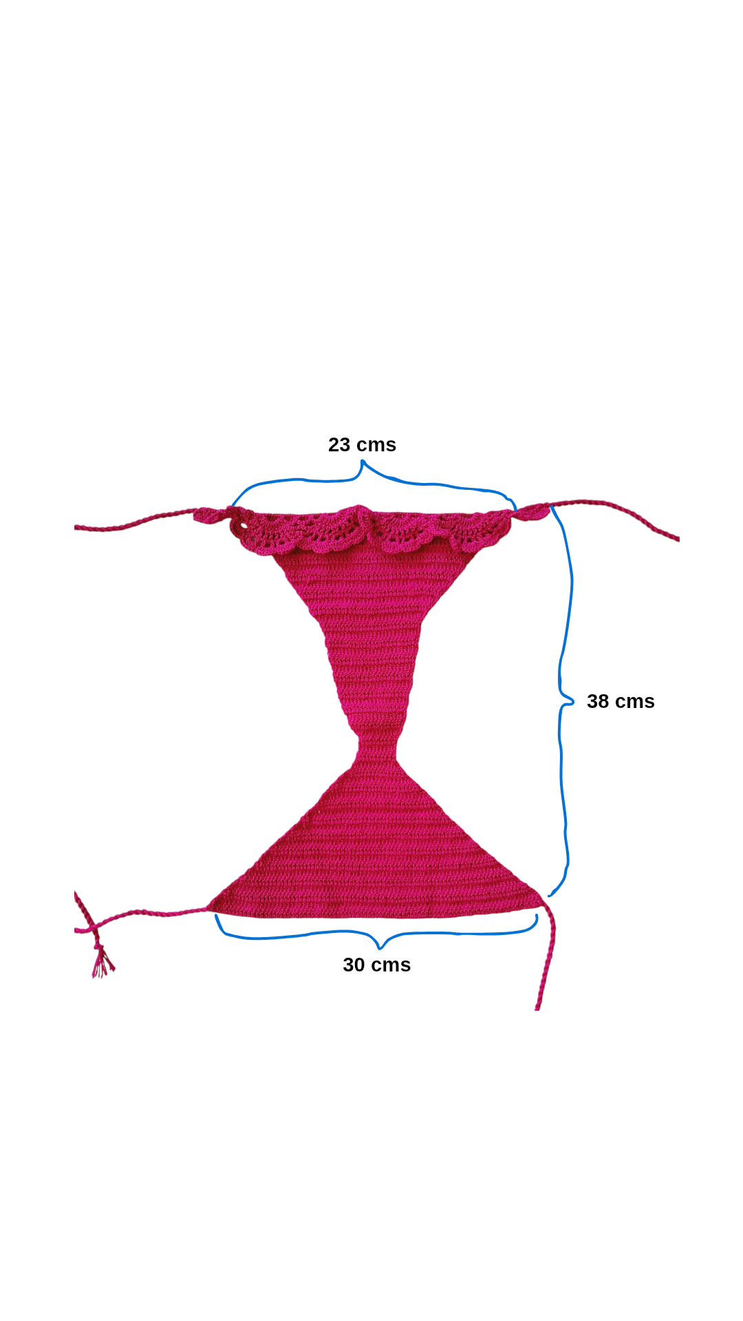 Bikini a Crochet color Fucsia