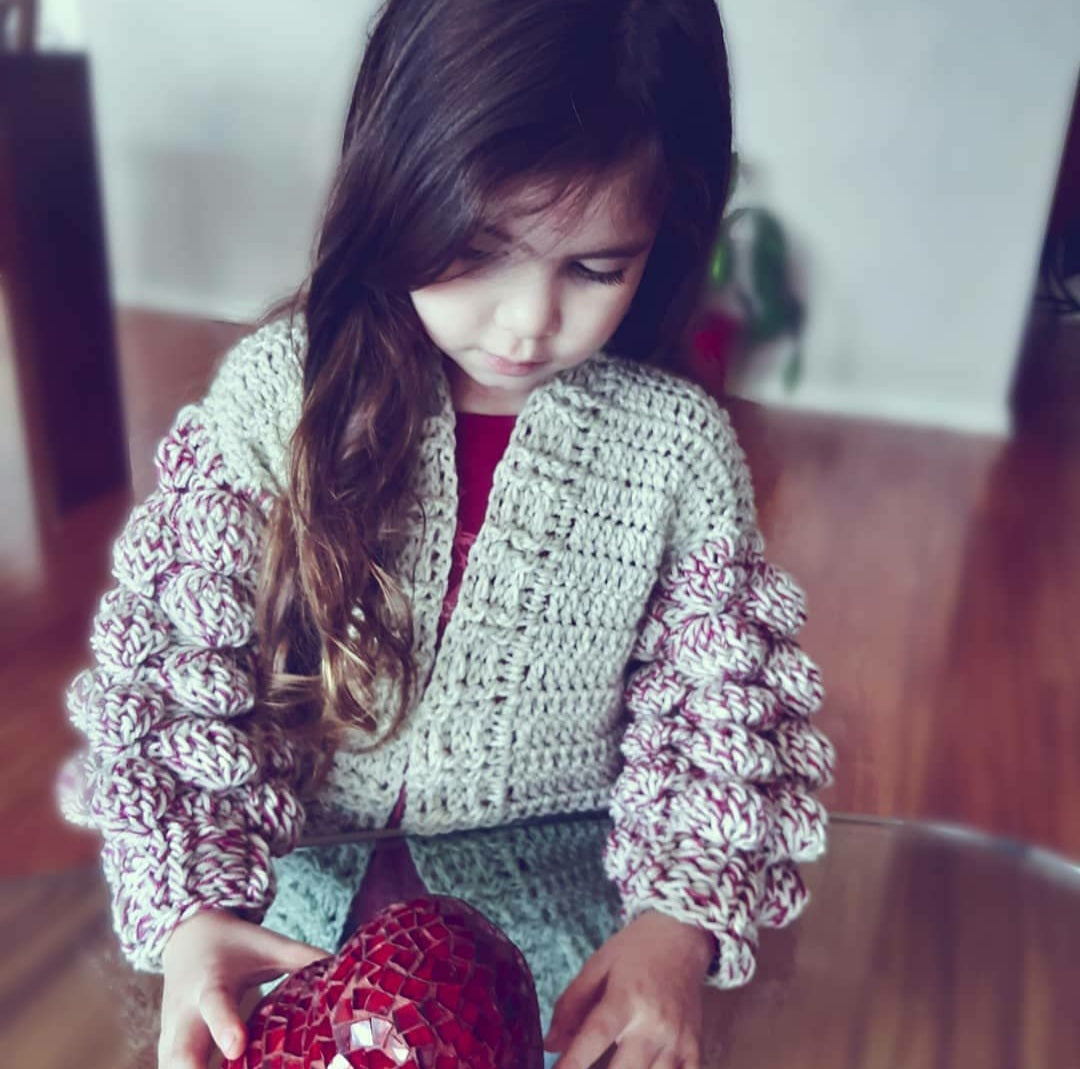 Patrón Cardigan Burbuja