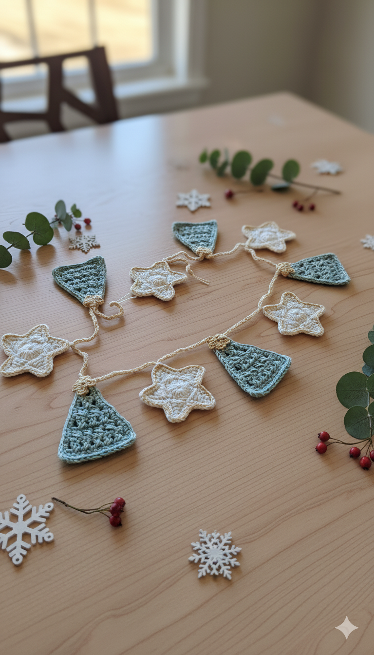 Patrón Guirnalda Navideña