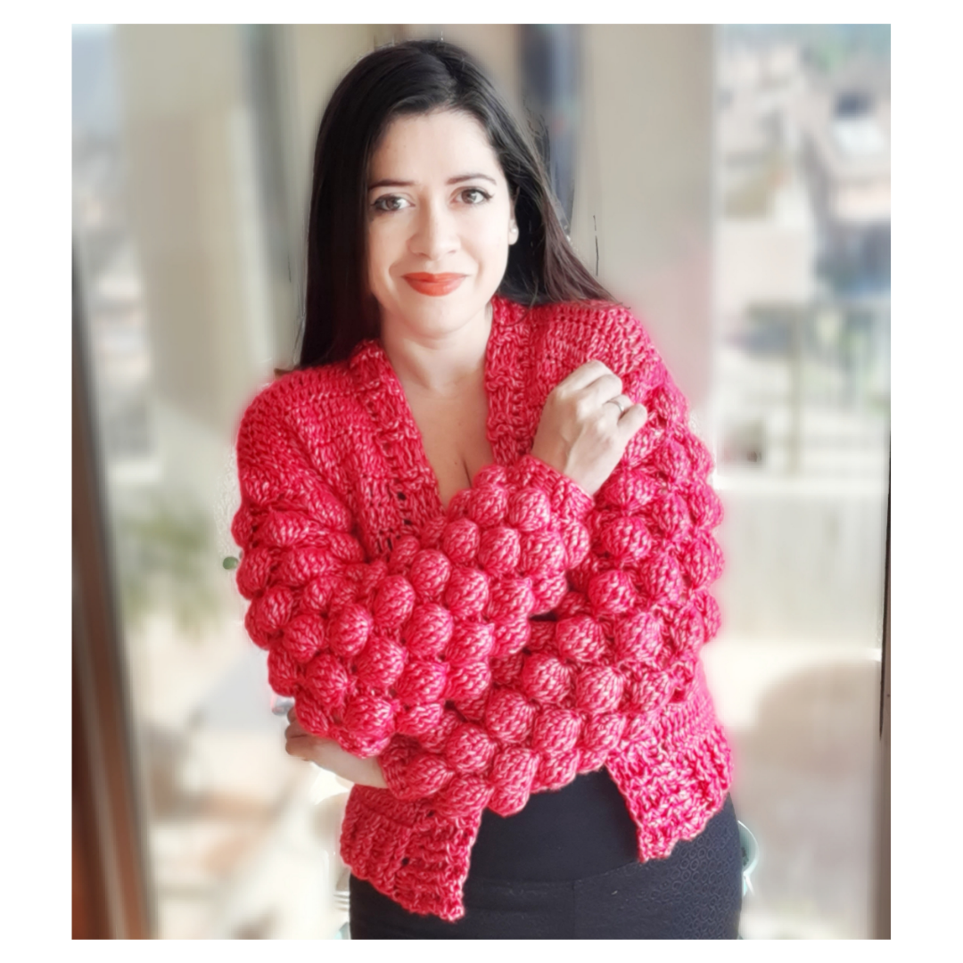 Patrón Cardigan Burbuja