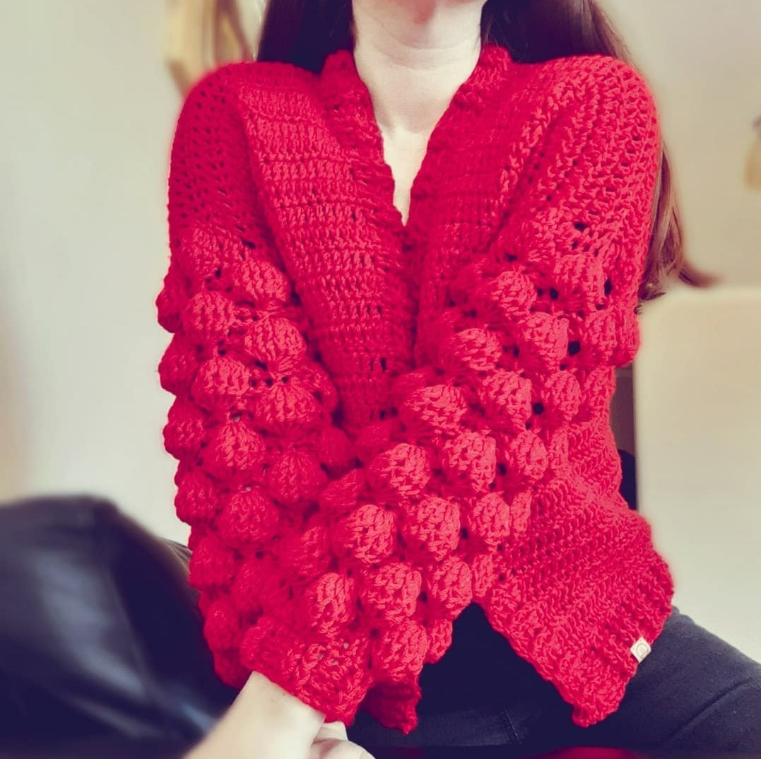 Patrón Cardigan Burbuja