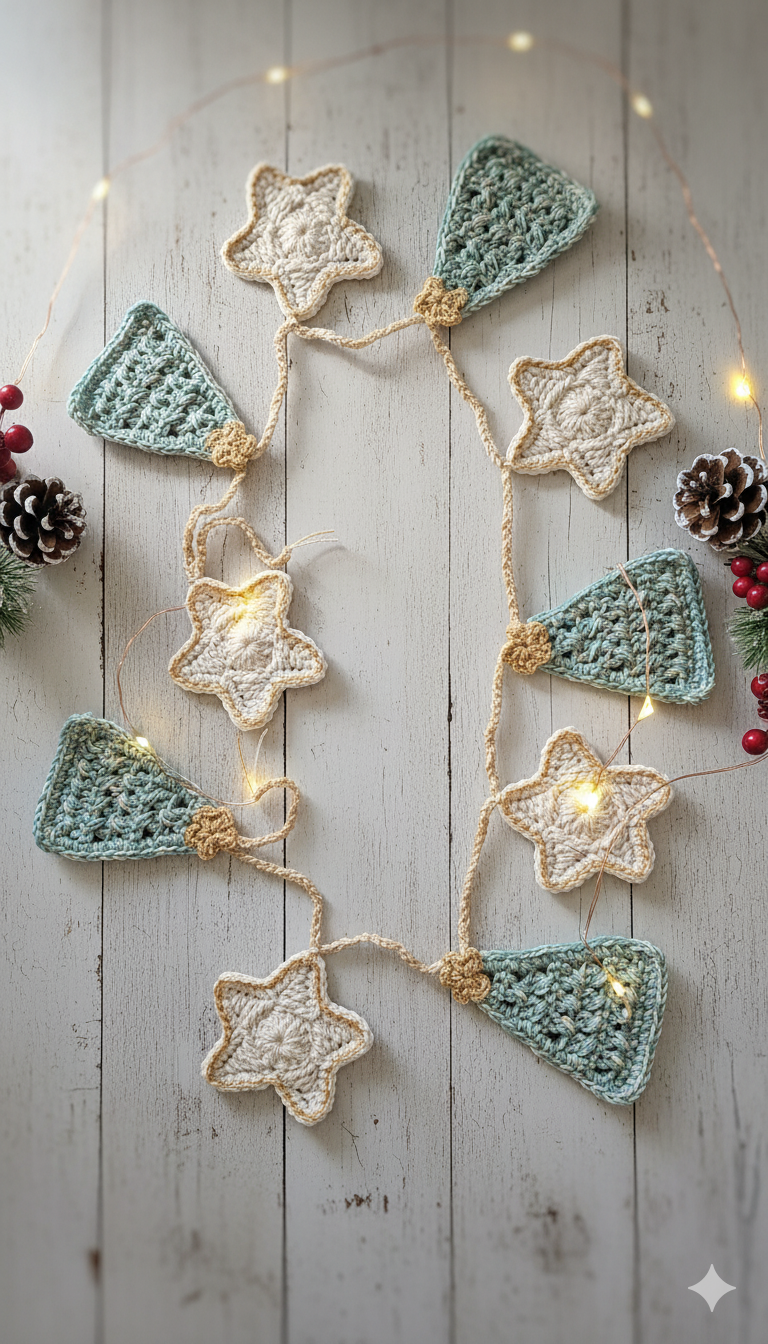 Patrón Guirnalda Navideña