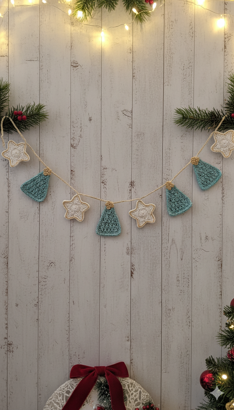 Patrón Guirnalda Navideña