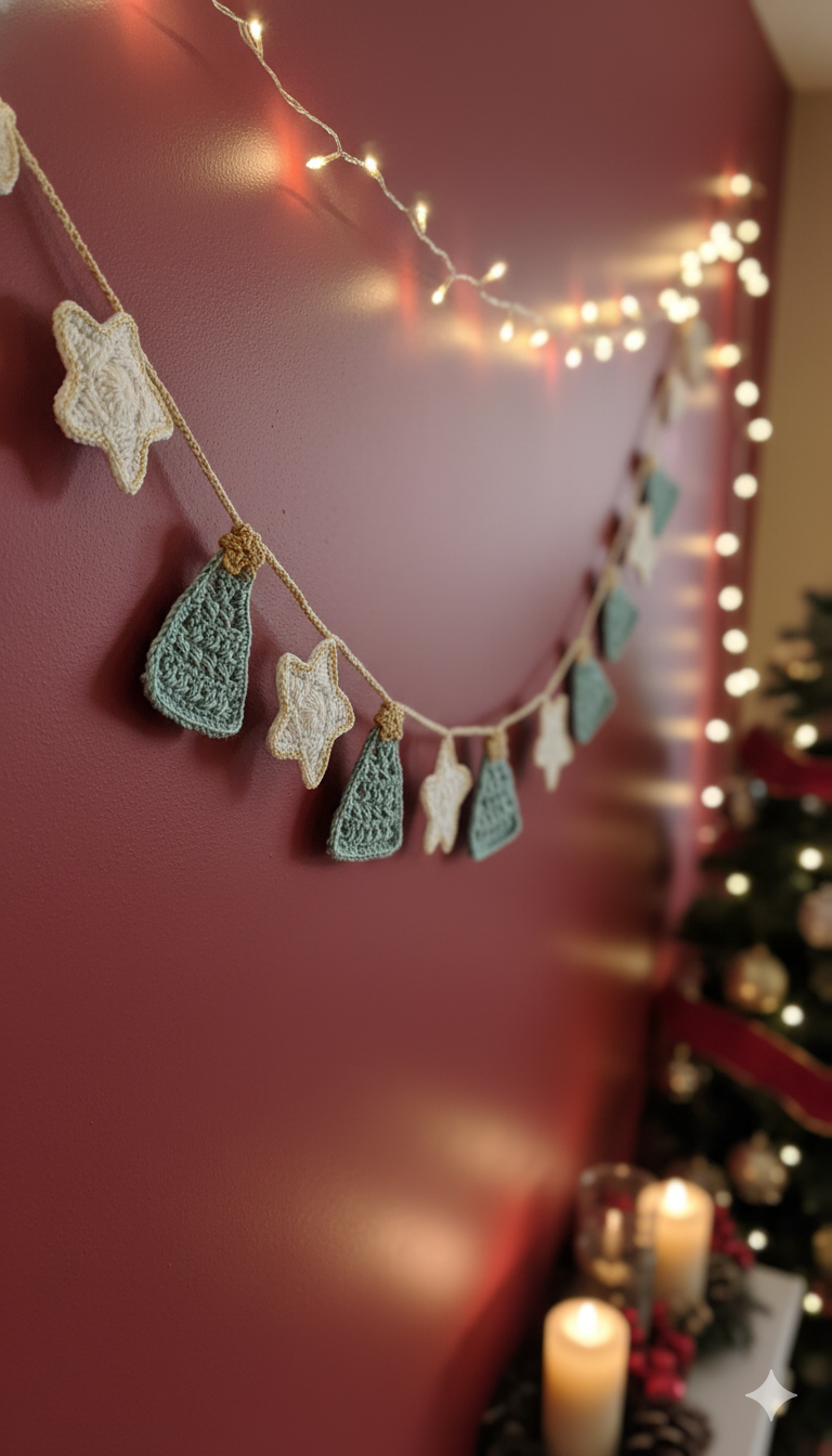 Patrón Guirnalda Navideña